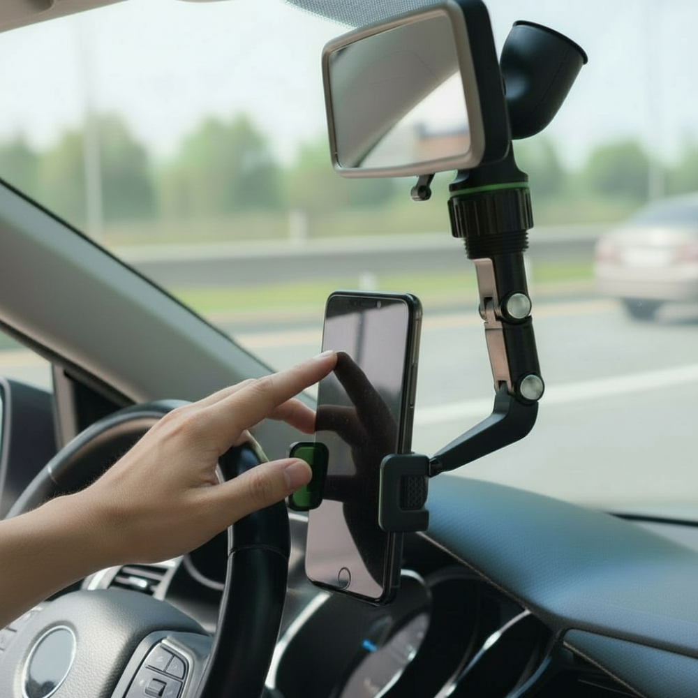 Porte téléphone | Pour rétroviseur de voiture