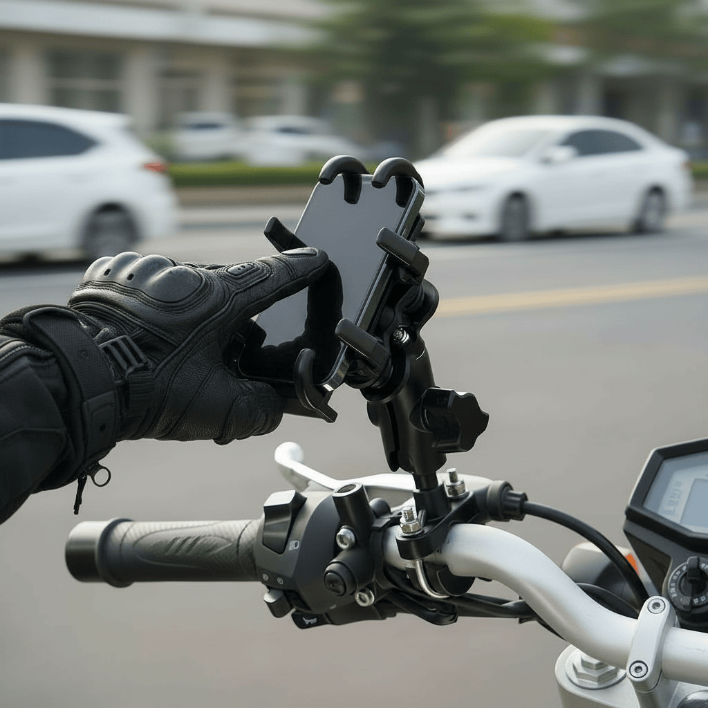 Porte Telephone Guidon Moto