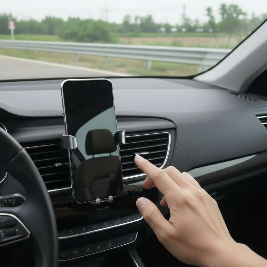 Porte téléphone | Sur grille d'aération