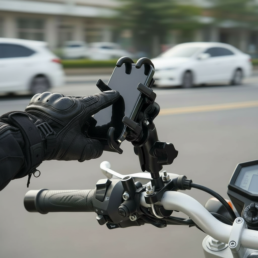 Porte téléphone | Pour guidon de moto