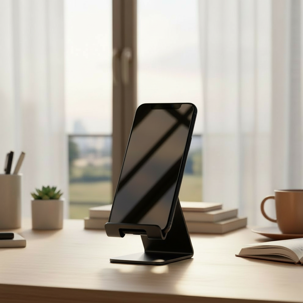 Support en métal | Pour téléphone de bureau
