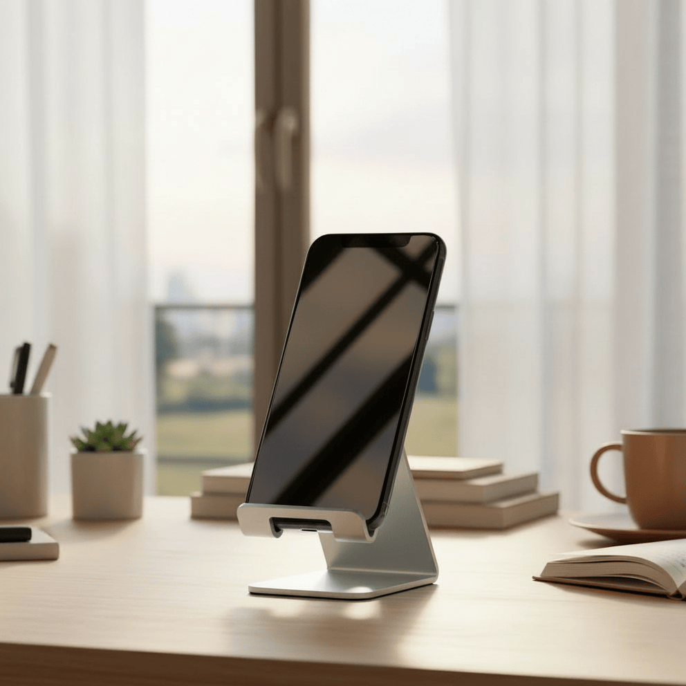 Support Aluminium pour Telephone Bureau