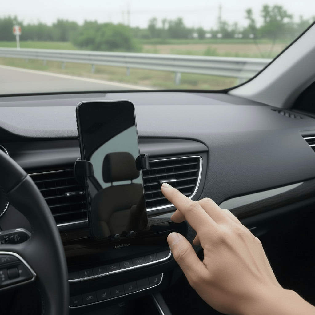 Support Tel Voiture Grille Aeration